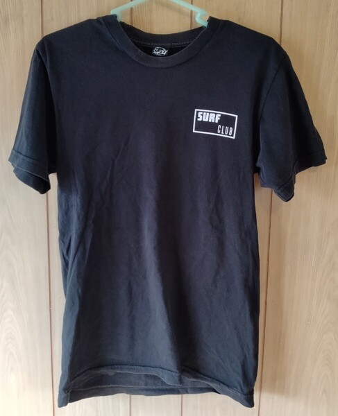 USA SURF CLUB (サーフ クラブ) Tシャツ 黒 ブラック ご新規歓迎!
