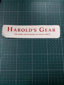 ハロルズギア　ステッカー　HAROLD's GEAR 