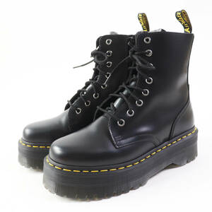 極美品◎Dr.Martens ドクターマーチン JADON ジェイドン 8ホール レースアップ レザーショートブーツ ブラック UK5 レディース