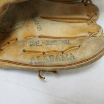 SEIKI　野球　グローブ　軟式　baseball glove BULLDOG PL-3800　ALABAMA　本革　グラブ　現状品　管理番号490-9_画像3