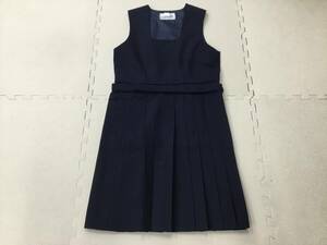 (K)JS16-422C 新品【NIKKE】女子制服 ジャンパースカート サイズ 16/前箱ヒダ24本/紺/冬用/女子中学生/女子/コスプレ/小さめサイズ