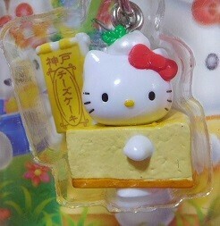 * редкость *2006* Kobe ограничение чизкейк VERSION Hello Kitty застежка-молния эмблема * netsuke 