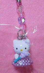 * редкость *2004* Hokkaido ограничение лаванда VERSION Hello Kitty бисер netsuke * ремешок *