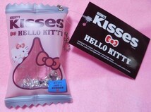 ☆レア☆2018☆HERSHEY’S　キスチョコバージョン　ハローキティ　マスコットボールチェーンキーホルダー☆根付け_画像2