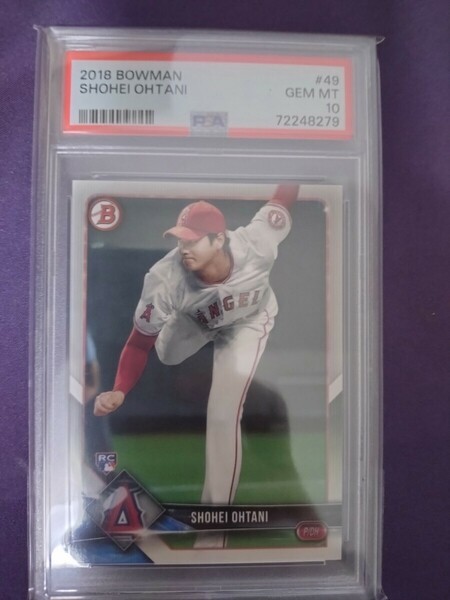 Topps Bowman 大谷翔平 Shohei Ohtani RC ルーキーカード GEM MINT 2018 PSA10