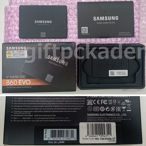 samsung MZ-76E500B/IT 17504時間 11twb sata ssd 2.5 箱有 保証なし 送料込 中古の画像1