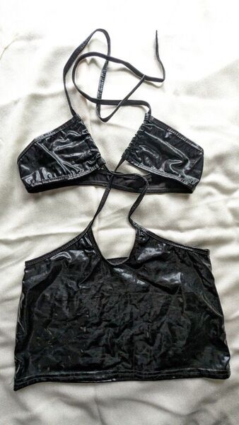 セクシー コスチューム レディース 光沢 ミニ丈 ショート丈 女性下着 ナイトウェア