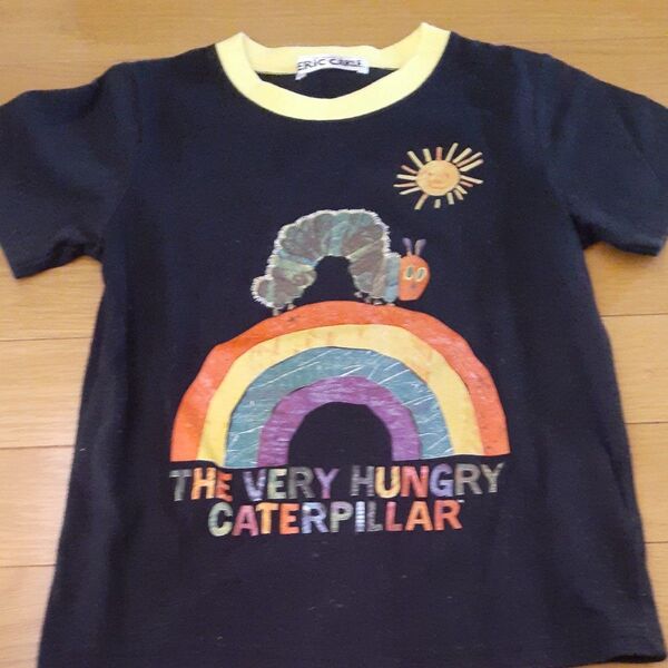 はらぺこあおむし 半袖 Tシャツ 130㎝ 黒
