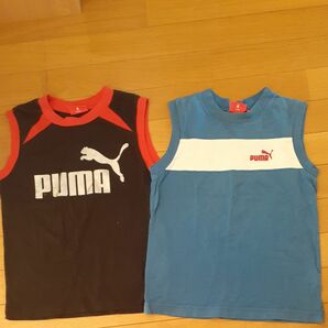 ノースリーブ Tシャツ 　プーマ　2枚セット　130cm　 PUMA　 タンクトップ　男の子　夏服　まとめ売り