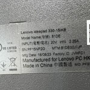 LENOVO Ideapad 330-15IKB Core i3-7020U メモリ 12gb 綺麗 動作品の画像8