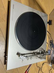 DENON Denon Pioneer DP-300F turntable record LP audio equipment electrification ending operation is not yet verification Junk 
