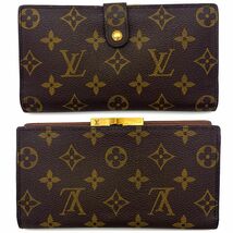 LOUIS VUITTON ルイヴィトン モノグラム コンチネンタル がま口 長財布　E26_画像2