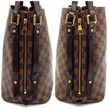 LOUIS VUITTON ルイヴィトン ダミエ トートバッグ エベヌ カバリ ヴィントン ショルダーバック　E39_画像3