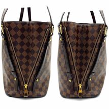 LOUIS VUITTON ルイヴィトン ダミエ トートバッグ エベヌ カバリ ヴィントン ショルダーバック　E39_画像4