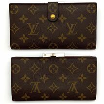 LOUIS VUITTON ルイヴィトン モノグラム コンチネンタル がま口 長財布 E51_画像2