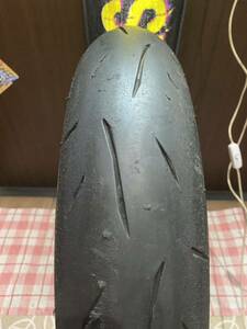 中古MCタイヤ DUNLOP SPORTMAX α-14 110/70R17 ダンロップ スポーツマックス 110 70 17 4618 A3047