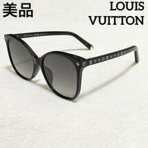 R-1008 1円〜 美品 LOUIS VUITTON ルイヴィトン サングラス メガネ 眼鏡 マイモノグラム・ライト キャットアイ 黒 ブラック Z1657E 93L_画像1