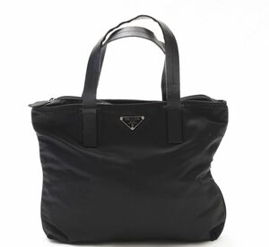 1円 PRADA プラダ テスート ナイロン リナイロン レザー トートバッグ ハンドバッグ トライアングルロゴ ギャラ付 BN0329 24-1627