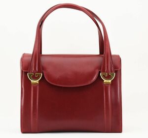 1円 GUCCI　ヴィンテージ　グッチ　オールドグッチ　レザー　ハンドバッグ　トップハンドル　肩掛け　クラシカル　G金具　24-1689