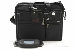 1 jpy TUMI Tumi burr stick nylon leather 2WAY shoulder bag business bag handbag document PC 24-1626