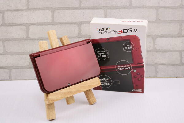 ■[美品 送料無料]new NINTENDO 3DS LL 本体 METALLIC RED メタリックレッド new ニンテンドー3DS LL ＋おまけ■