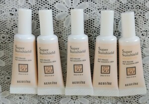 アクセーヌ スーパーサンシールド ブライトヴェール 02 クリームベージュ （日焼け止めベースクリーム ） SPF50＋PA＋＋＋＋ 5ｇ×5個