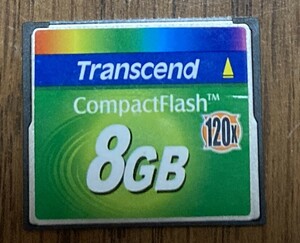 【送料無料】コンパクトフラッシュ　CompactFlash　Transcend CFカード 8GB