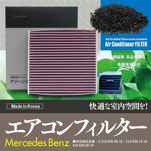 【即決】 エアコンフィルター BENZ用 【 S55 AMG ロング [W220]220173 220174 】 参考純正品番: A 210 830 10 18 他【1個】