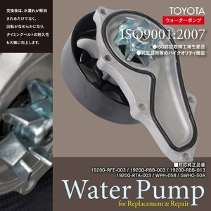 ウォーターポンプ アコードワゴン CM1 19200-RFE-003 / 19200-RBB-003 / 19200-RBB-013 / 19200-RTA-003 / WPH-058