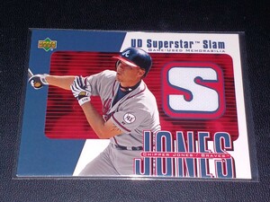 2002 Upper Deck UD Superstar Slam Chipper Jones Game-used Jersey チッパー・ジョーンズ　ブレーブス　ジャージーカード