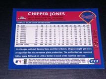 2003 Topps Chrome #222 Chipper Jones Gold Refractor /449 ブレーブス　チッパー・ジョーンズ　ゴールドリフラクター_画像2