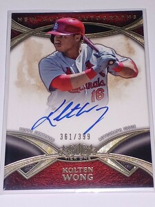 2014 Topps Tier One Kolten Wong Auto /399 コルテン・ウォン　カージナルス