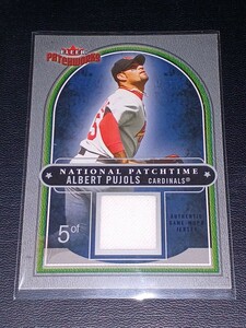 2004 Fleer Patchworks Albert Pujols Authentic Game-Worn Jersey /350 アルバート・プホルス　カージナルス　ジャージーカード