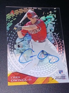 2014 Topps High Tek Chris Owings RC Auto クリス・オーウィングス Dバックス