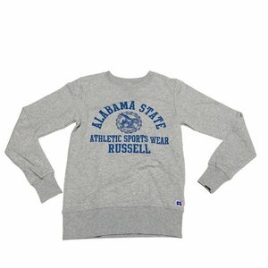 美品 ラッセル アスレチック 前V ガゼット アラバマステート メンズ グレー　　RUSSEL ATHLETIC 染み込みプリント シモフリボディ 雅瀬446