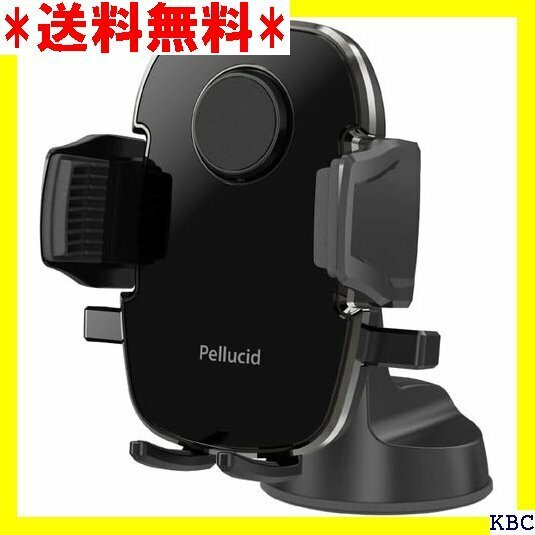 ペルシード Pellucid 車内用品 スマホホルダー ワンタッチスマホホルダー 吸盤固定タイプ PPH2107 123