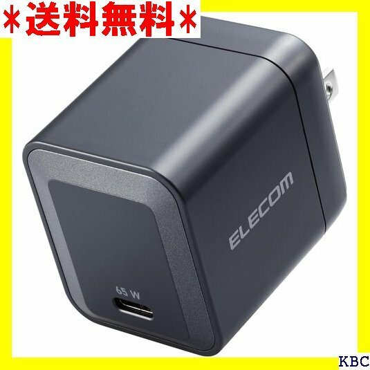 ☆ エレコム USB PD 充電器 65W 1ポート Ty ット、パソコンなど対応 ブラック EC-AC6365BK 224