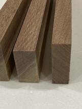 ウォールナット 無垢材 3枚セット / ウォールナット 角材 木材 diy 木工 DIY 材料 ハンドメイド素材 突板 柾目_画像7