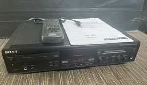 【動作確認済み】SONY ソニー CD MDデッキ MXD-D1 リモコン RM-D12M 取扱説明書付き コンパクトディスク ミニディスクデッキ