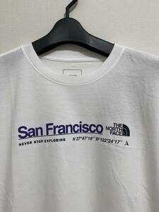 即決 送料無料 US XXLサイズ サンフランシスコ限定 ノースフェイス ロゴ Tシャツ THE NORTH FACE 