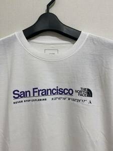 即決 送料無料 US XXLサイズ サンフランシスコ限定 ノースフェイス ロゴ Tシャツ THE NORTH FACE