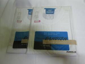 ANGLEasame Lee Dan dish ound-necked sleeve less M size 2 sheets cotton 100%