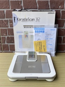 OMRON Karada Scan 362 体重体組成計 体脂肪 BMI 健康管理 測定具 取説・紙箱付