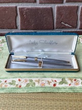 LADY SHEAFFER レディシェーファー 万年筆 ペン先14K・ボールペン ケース付 検 筆記用具_画像2