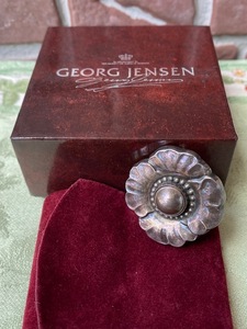 GEORG JENSEN George Jensen цветочный узор брошь серебряный 925 S DENMARK 10g вместе с ящиком 