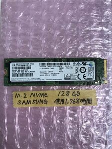 M.2 NVMe 128GB SSD x 1ko входить [ рабочее состояние подтверждено ]SAMSUNG,PM961,MZ-VLW1280,MZVLW128HEGR-000L2,1,768H использование 