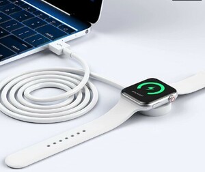 11_2個セット apple Watch充電器 互換品 ワイヤレス充電 磁気充電ケーブル USBコネクタ Watch充電ケーブル