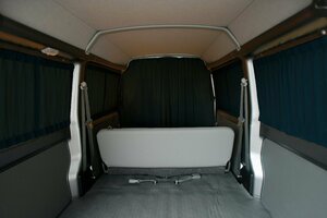 ■Stage21■UV71 NV100 クリッパー専用設計カーテン［黒］フロントリアの間仕切り/リア セット キャンピングカー［curtain-AB-NV100］