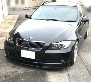 ★Stage21/カーボン製★[新品/ビス付属]BMW 3シリーズ E90/E91 前期用エアロフロントカーボンリップスポイラー ［C/BMWE9A］