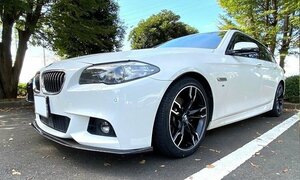 ★カーボン製★[特価/未使用/訳あり/ビス付属］BMW F10/F11 5リーズ Ｍスポーツ用エアロフロントカーボンリップスポイラー ［C/BMWF1A］